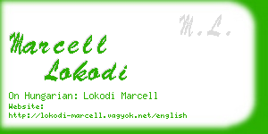 marcell lokodi business card